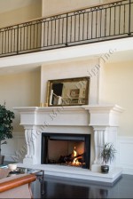 Limestone Fireplace Mantel Surround