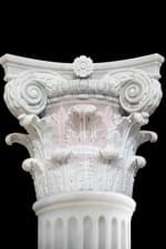 Italian made Marble Columns Corinthian Capital