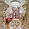 Oval Marble Mosaic on Foyer