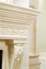 GIULIANA Limestone Fireplace Mantle