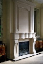 BELLAIR Luxury Limestone Fireplace Mantel
