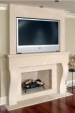 MARIA Limestone Fireplace Mantel Design