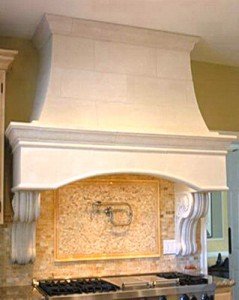 Cast Limestone Range Hood