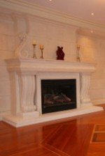 ANTONELLA Custom Limestone Mantel Surround