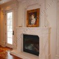 french limestone mantel