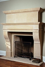 FRENCH Limestone Fireplace Mantle Design