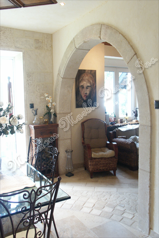 french limestone door surround