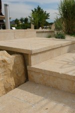 French Limestone tiles in Exterior