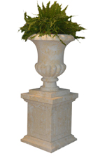 Carved French Limestone Planter