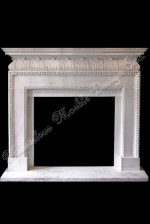 white marble fireplace mantel