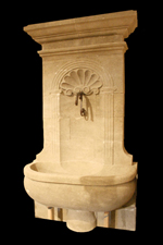 Antique French Limestone Wall Fountain