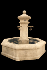 Custom French Limestone Fountain