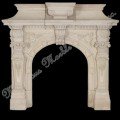 italian Limestone mantel