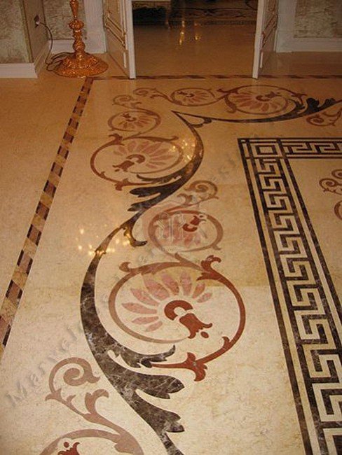 Marble Floor Border Design