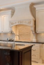 FLORENCE Stone Range Hood in Luxury Kitchen