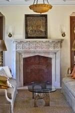 Antique 307 Gothic limestone Fireplace Mantels