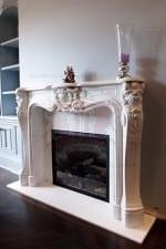 White Marble Mantel